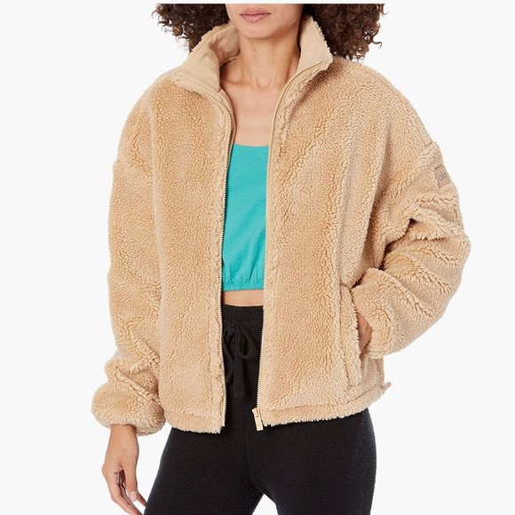 ALO Yoga Jackets & Coats Alo Flurry Sherpa Jacket Size S Camel